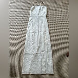 Zara White Linen Dress